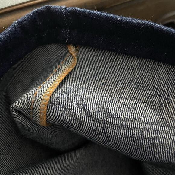 Bigstone Jeans Men 38x79 Indigo Vintage 70s Denim Straight Blue Dark Wash A9011 - Picture 11 of 11